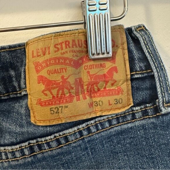 Vintage Levi’s 527 Distressed Medium Wash Straight-Leg Jeans Size 30x30 - Picture 7 of 10